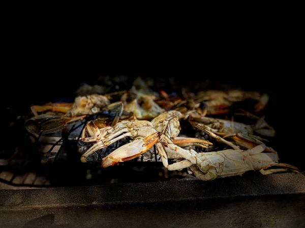 Cangrejo Azul Cocinado Parrilla — Foto de Stock