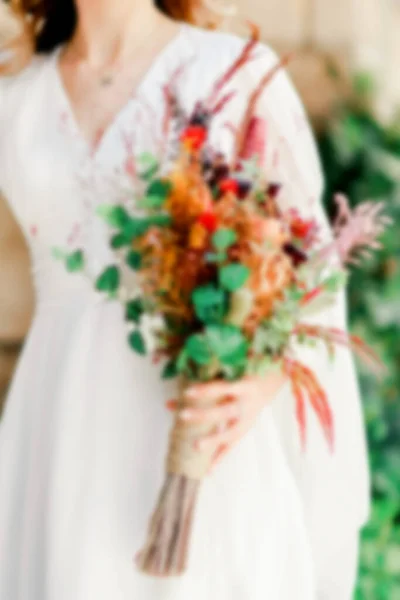Een Wazige Bruidsbloem Foto Blurred — Stockfoto