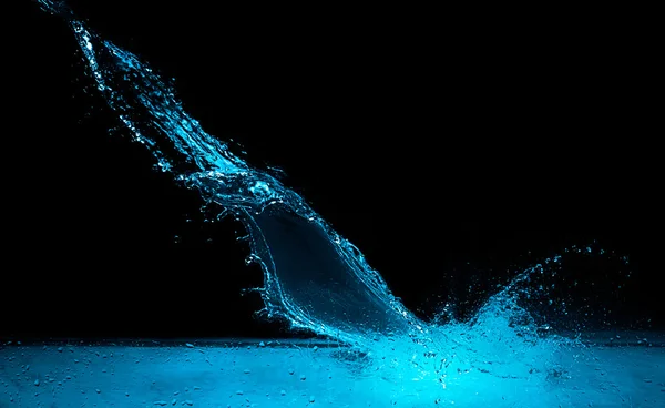 Blue Water Splash — Stock Photo, Image