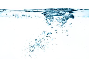 oksijen kabarcıkları. sağlıklı tatlı su