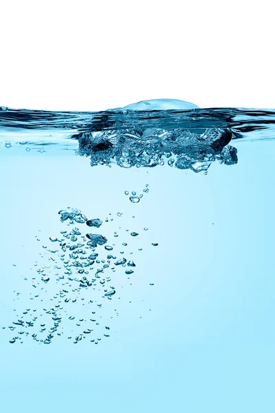 Zuurstofbellen. kokend water — Stockfoto