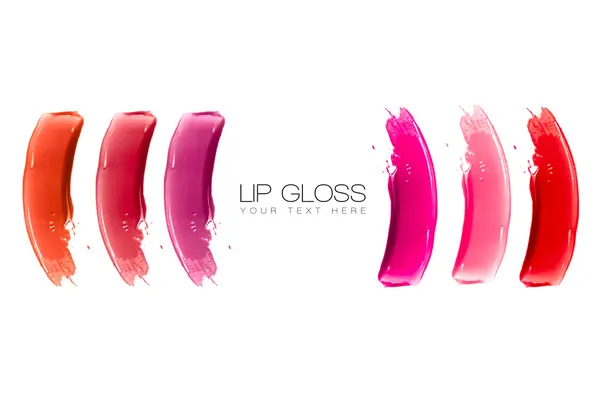 Lip Gloss Amostras coloridas — Fotografia de Stock