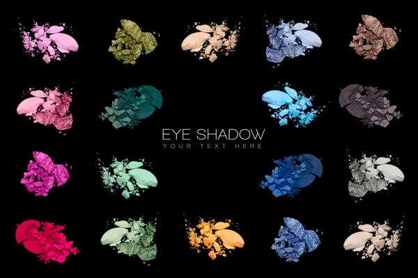 Amostras a cores. Conjunto de sombras oculares — Fotografia de Stock