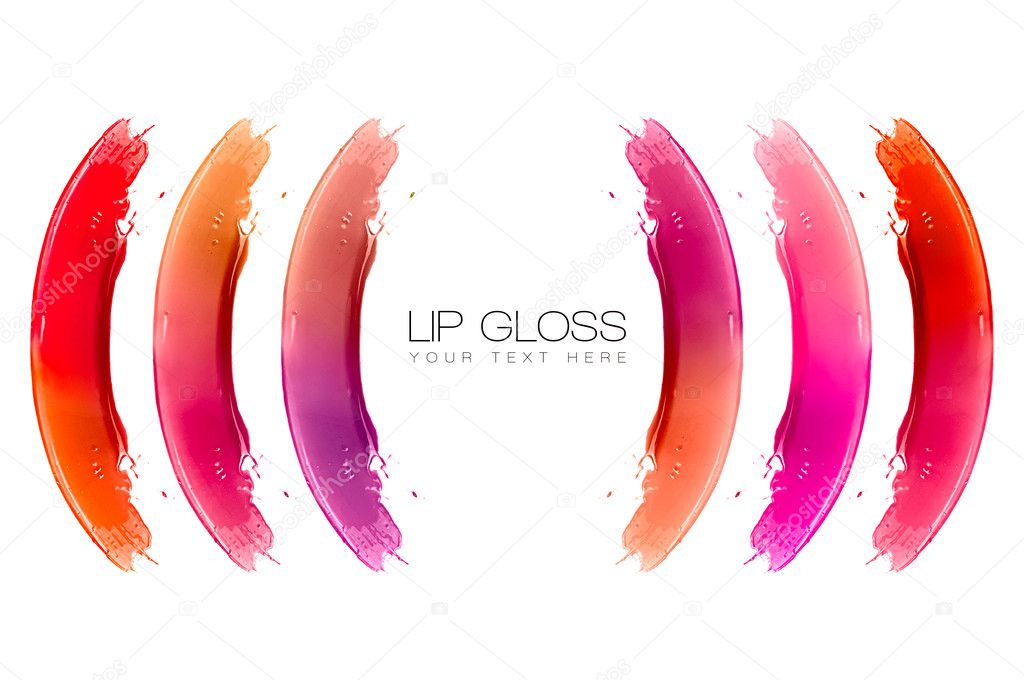 Color Swatches of Lip Gloss