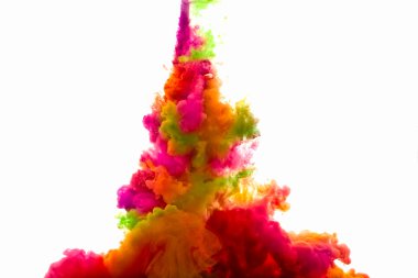 Rainbow of colors. Colorful Ink in Water. Color Explosion
