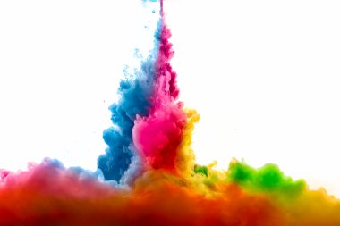 Rainbow of colors. Colorful Ink in Water. Color Explosion