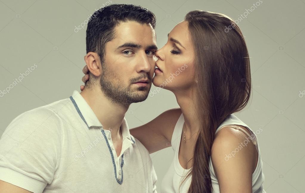 Kissing couple — Stock Photo © kiuikson 39546913