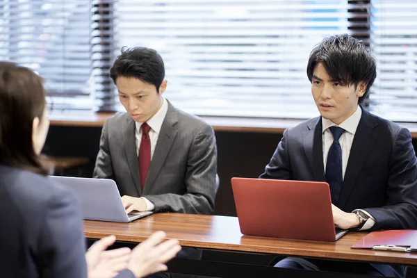 Asian Managerial Business Person Interviewing — Stock Photo, Image