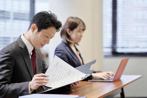 Asian Managerial Business Person Interviewing — Stock Photo, Image
