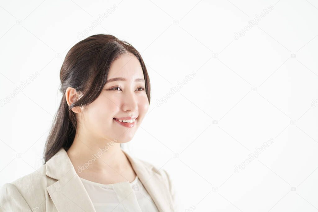 Asian business woman face close-up