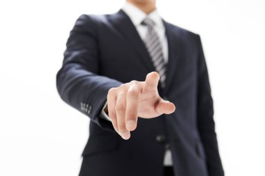 Asyalı bir işadamının elleri