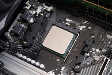 CPU with the cooling device of the desktop computer removed