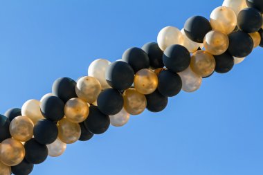 Spiral zinciri renkli balon