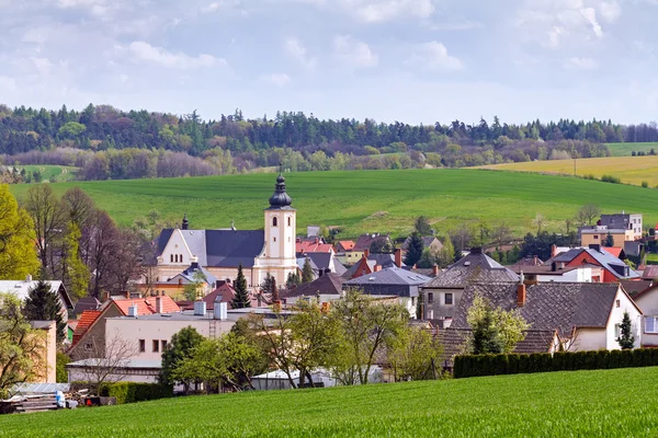 Paesaggio rurale tipico con produzione agricola — Foto Stock