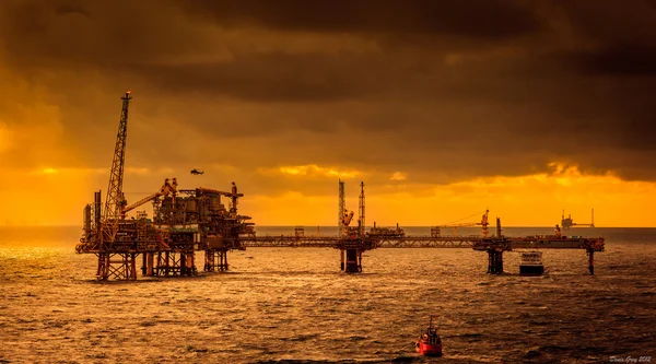 Het north sea platform — Stockfoto