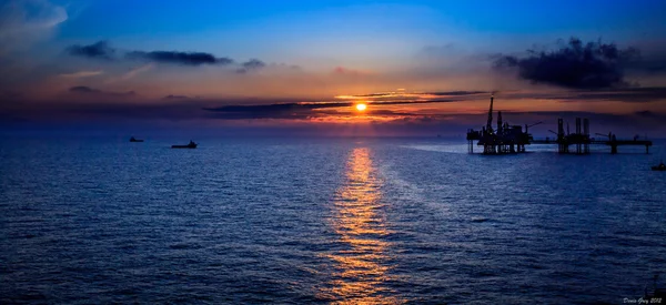 Het north sea platform — Stockfoto