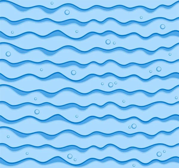 Nahtloser Abstrakter Hintergrund Mit Blauem Meer — Stockvektor