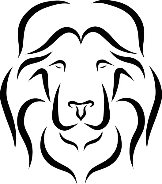 Lion Head Icon — Stock Vector