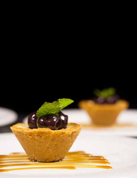 Tarta de queso de cereza — Foto de Stock