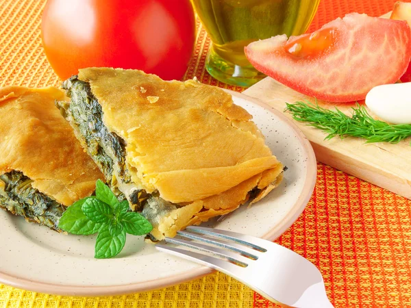 Yunanca ıspanak pasta - adet spanakopita