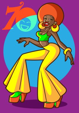 Disco Lady clipart