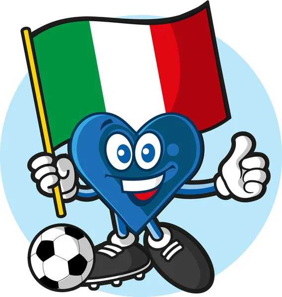 Italië hart — Stockvector