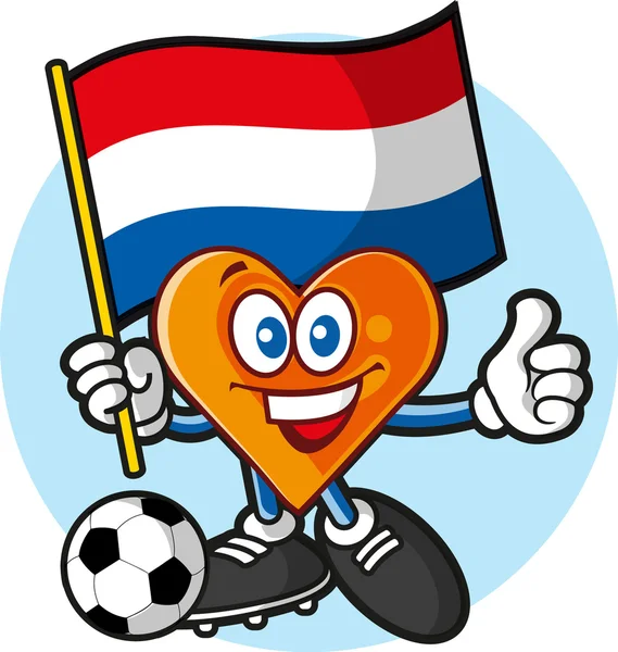 Nederland heart — Stock Vector