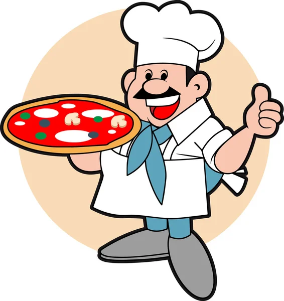 Pizzaséf — Stock Vector