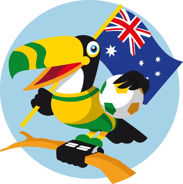 Australië toucan — Stockvector