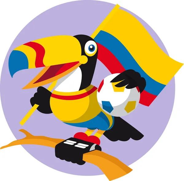 Colombie Toucan — Image vectorielle