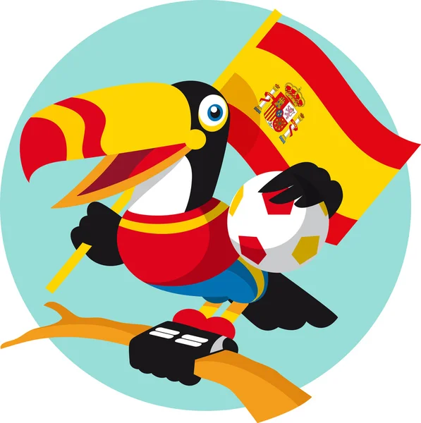 Spain Toucan — Stock Vector