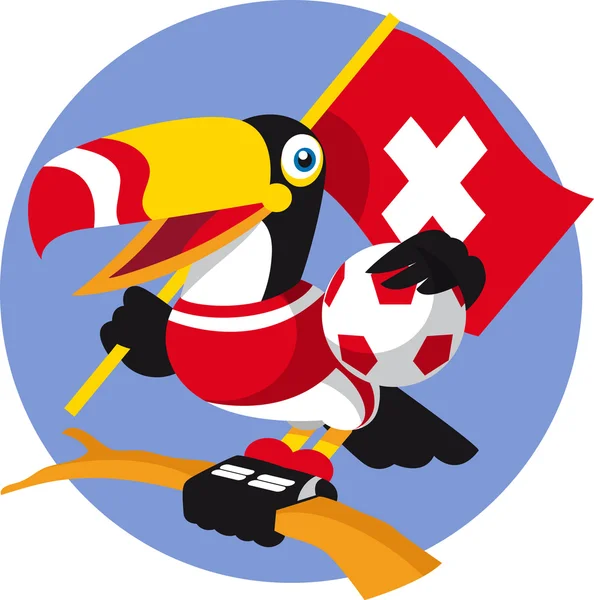 Švýcarsko Tukan — Stockový vektor