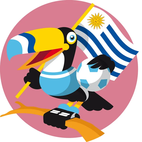 Uruguay Toucan — Stok Vektör