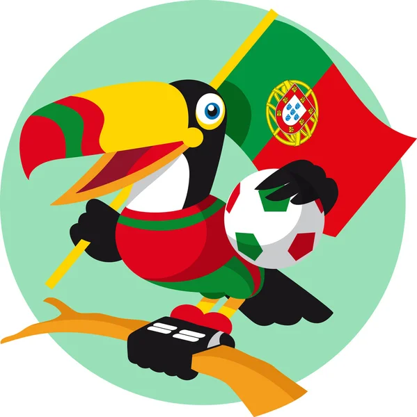 Toucan de Portugal — Image vectorielle