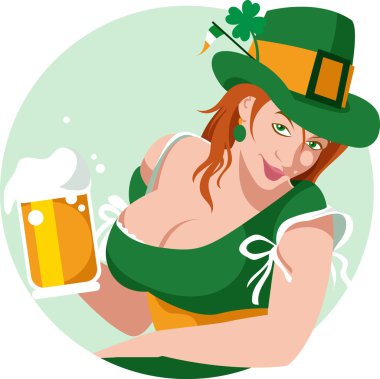 St. Patrick'ın gün cin kız