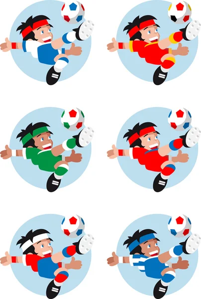Mascotte de football — Image vectorielle