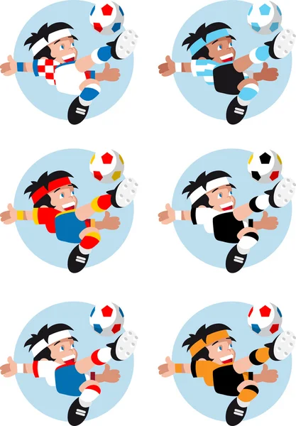 Mascotte di calcio — Vettoriale Stock