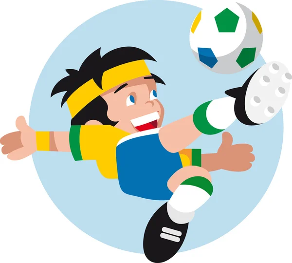 Fotboll maskot — Stock vektor
