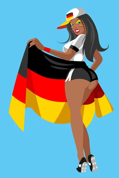 Fã de futebol alemão — Vetor de Stock