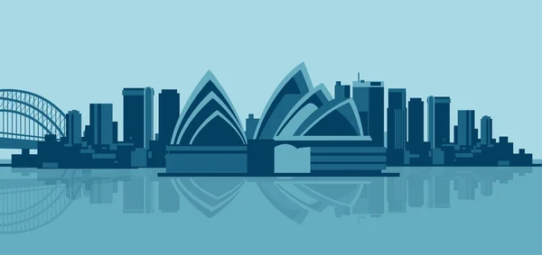 Sidney skyline — Stockvector