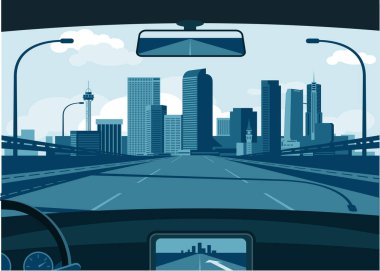 Denver Colorado ABD Skyline vektör illüstrasyonu