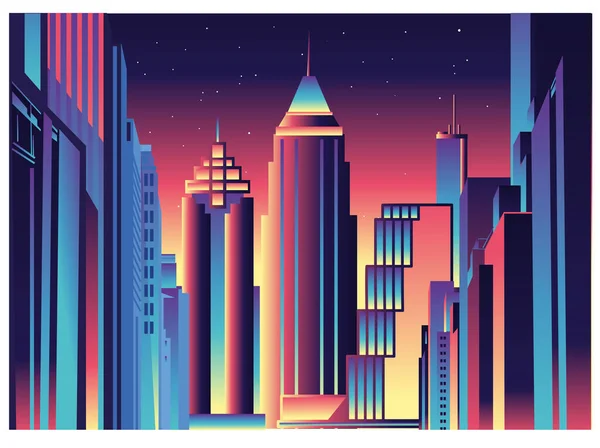 Atlanta Georgia Skyline Vector Destination Ilustración de stock