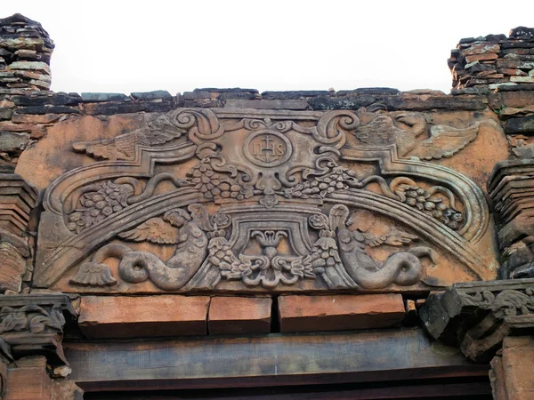 Close up of the College doorway at San Ignacio Mini — Stock Photo, Image