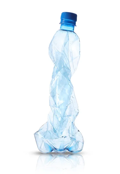 Botol Plastik Besar Pada Latar Belakang Putih — Stok Foto
