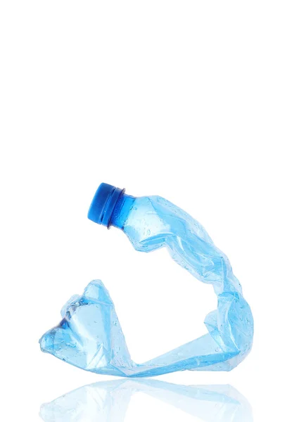 Grande Bouteille Plastique Eau Minérale Sur Fond Blanc — Photo