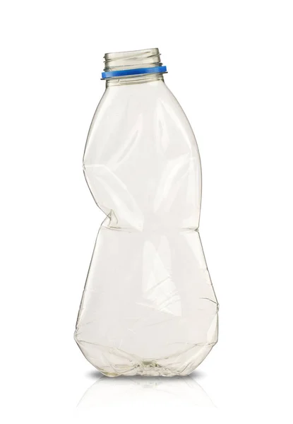 Leere Kleine Limonadenflasche Ohne Etikett Auf Weißem Hintergrund — Stockfoto
