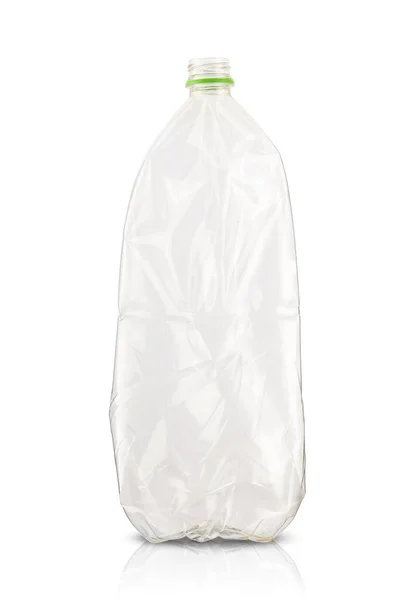 Beyaz Arkaplanda Boş Plastik Şişe — Stok fotoğraf
