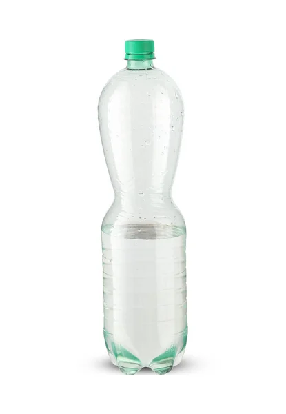 Plastic Fles Met Water Een Witte Achtergrond — Stockfoto