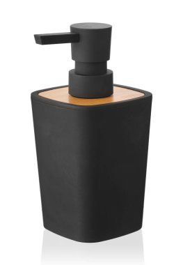 Pompalı sabun dağıtıcısı beyaz üzerine izole edilmiş