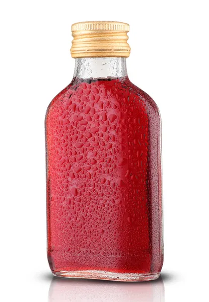 Botella Pequeña Con Vodka —  Fotos de Stock
